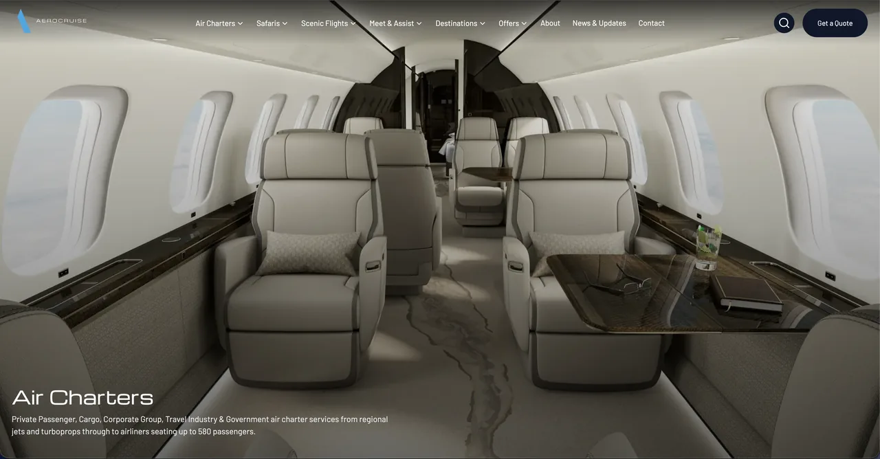 Aerocruise live site preview