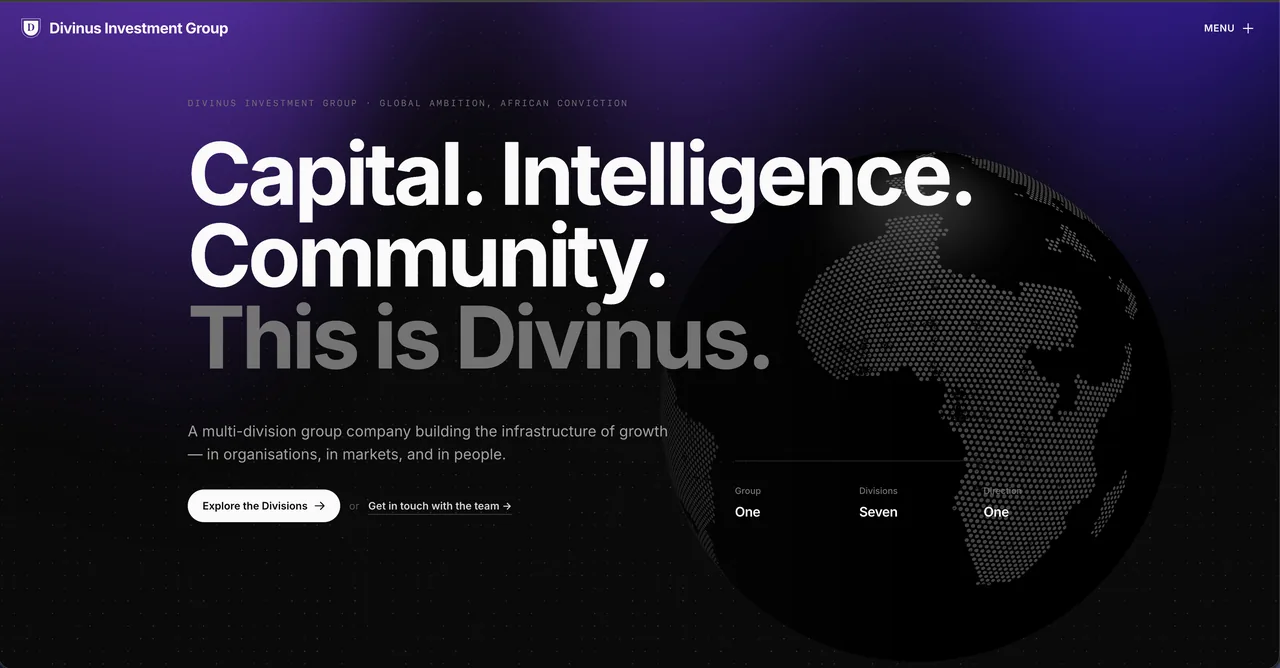 Divinus Investment Group live site preview