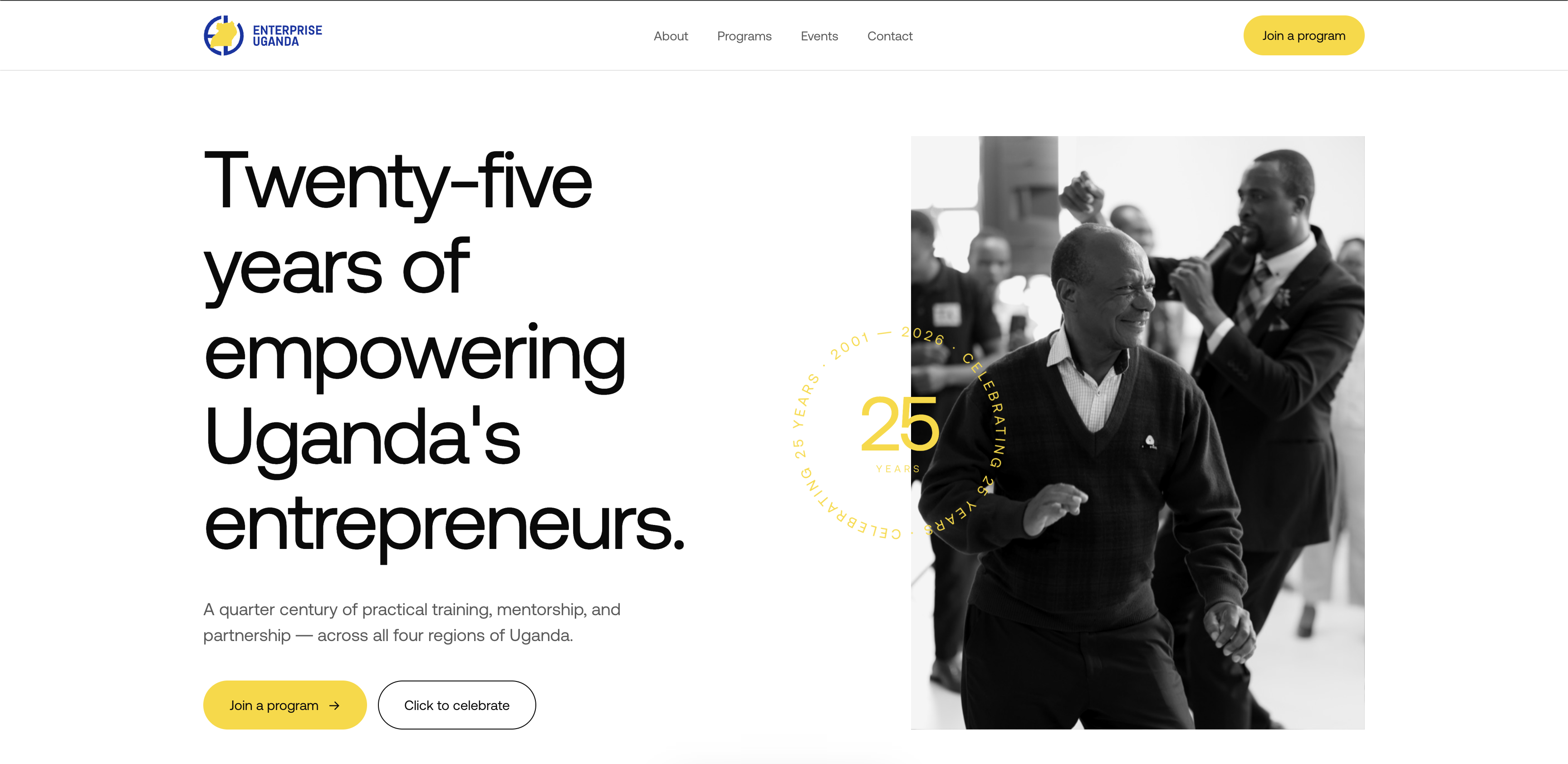 Enterprise Uganda live site preview